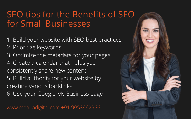 SEO tips for the Benefits of SEO for Small Businesses