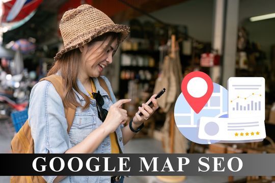 Google Map highlighting local SEO services for improved visibility and search rankings.